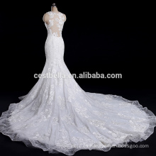 Vestido nupcial modificado para requisitos particulares del vestido de boda de la sirena de las flores